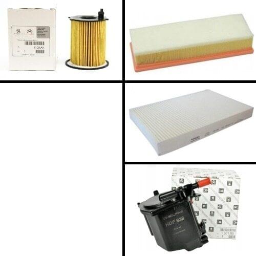 1.6HDI DIESEL EURO4 MOTOR FILTER MAINTENANCE KIT PEUGEOT 307 2005-2008 308 2008-2014 C3-C2-C4-C4 II DS4 FOR