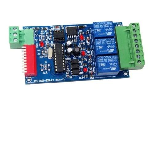 Best price 1 pcs DC12V 10A*3 channel dmx512 relays use for led lamp