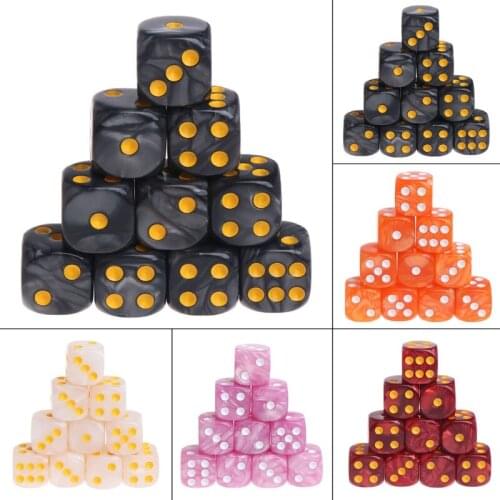 10pcs/Set Acrylic Polyhedral Dice For TRPG Board Game U2JB