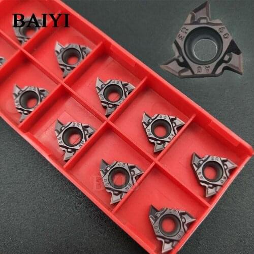10pcs 16ER AG60-TF PR1115 cutting blades Thread turning tools insert 16ER AG60 for steel