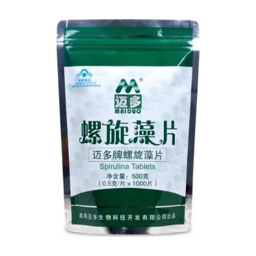 1000Pcs spirulina organic 100% Pure Natural Organic Spirulina Tablet protein supplements spirulina chlorella