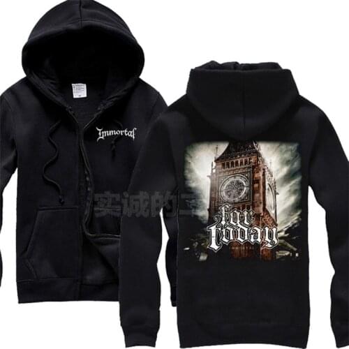 4 kinds fleece Norway Immortal Rock Cotton Big Ben dancer Hoodies Autumn Shell jacket punk death dark heavy metal chandal