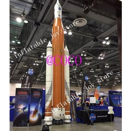 Free air ship to door,Giant Advertising Inflatable Balloon Inflatable Space Shuttle Spaceship Model, airtight rocket inflatable
