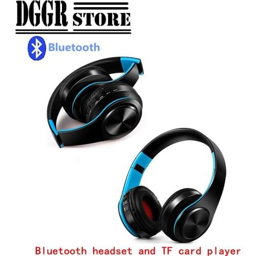 Bluetooth Headphone Wireless Over Ear Stereo Headset with microphone Foldable Headset Support TF Card Active Noise Cancelling