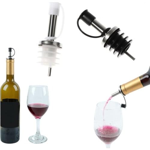 1/3PCS/Pack Wine Pourer Stopper Stainless Steel Olive Dispenser Bottle With Mouth Multi-function Pourer Bar Tool