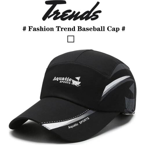 Summer Dome Quick-Drying Foldable Men Baseball Cap Casual Gauze Net Printing Letters Outdoor Fishing Melon Leather Hat Women sg4