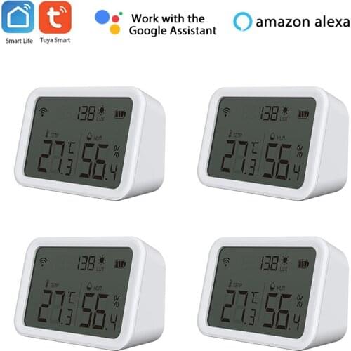 NEO Coolcam Tuya Smart Zigbee Temperature and Humidity Sensor Work With Tuya Smart Life App Alexa Google Home