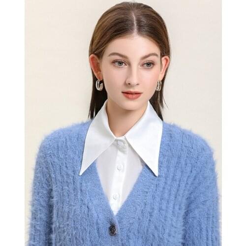 Women Chiffon Detachable Collars Removable Fake Collars for Mens Blouse Half Shirt Vestido Faux Cols False Collar Nep Kraagie