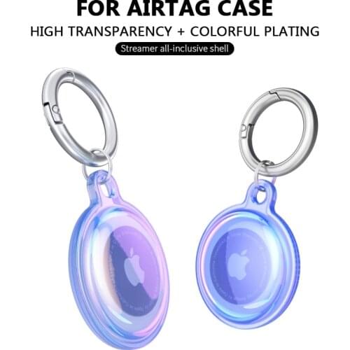 Locator Silicone Metal Ring Buckle Sports Soft Plastic Shell Keychain Suitable For Apple Airtag Airtags Air Tag Air Tags