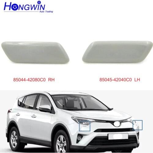 Car Headlight Washer Spray Nozzle Jet Cap Cover Left/ ight Side For Toyota RAV4 10-12 8504442080C0,8504542040C0