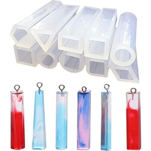 Geometric shape Resin Silicone Molds Pendant Silicone Mould For DIY Necklace Pendant Jewelry Making Findings