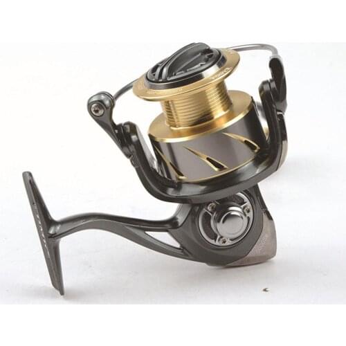 800-5000 Size Spoon Spinning Fishing Reel 5.2:1/9+1BB Full Metal Saltwater Spinning Reel Spool Saltwater Carretilha De Pesca