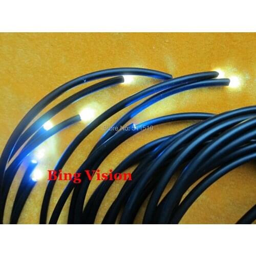End light 4.0mm Fiber optic star lighting kit, 4meters long , 12 pcs ,3mm/4.0mm diameter solid core RGB fiber lighting