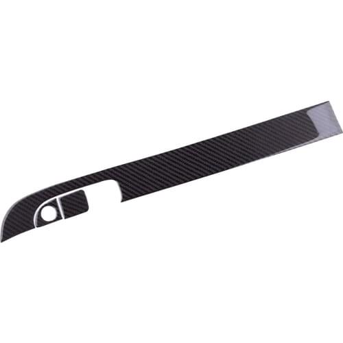 3Pcs Copilot Dashboard Panel Cover Trim Carbon Fiber Fit for Dodge Charger 2015 2016 2017 2018 2019 2020 Left Hand Drive Only