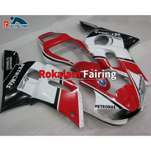 Bodywork For Yamaha R6 YZF600 1998 1999 2000 2001 2002 Red White Black ABS Motorcycle Fairing Kit (Injection Molding)