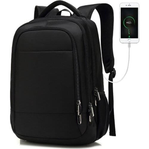 Multifunction USB Charging Fashion Business Casual Travel Anti-theft Waterproof 17 Inch Laptop Men Backpack