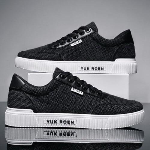 New Summer Mens Linen Canvas Shoes Breathable and Comfortable Non-slip Personality Fashion Trend Mens Casual Sports Shoes