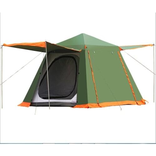 Outdoor tent camping 3-4-6 people camping big tent multi-person automatic hydraulic tent