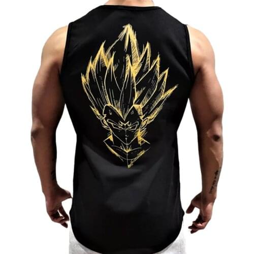 2021 new Summer Fitness Vest Mens Muscle fitness Tight-fitting Clothes I Training body-building Wear Sports Sleeveless T-Shirt