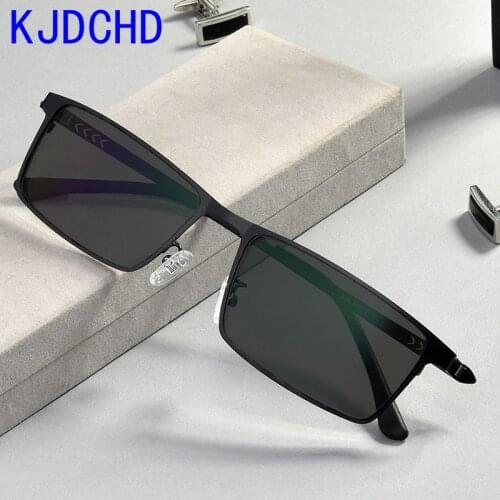New fashion mens and womens titanium alloy photochromic hyperopia reading glasses 0 +0.25 +0.50 +0.75 +1.00 to +6.00
