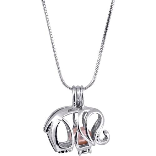 Elephant Animal adorable Accessory Cage Antique Silver Plated High quality Unfading for Women P5