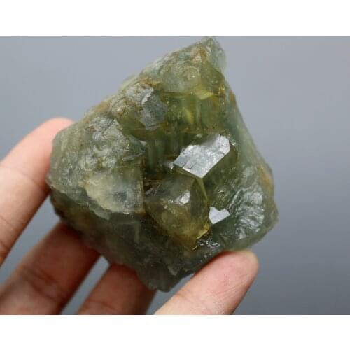 Very rare! 191g Natural Blue heart yellow fluorite Cluster mineral specimens Stones and crystals quartz Healing crystal