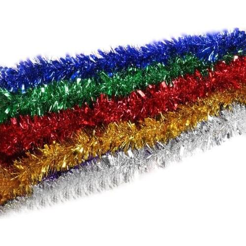 10Strip/Lot ​Garland Ribbon Christmas Wedding Color Strips Festive Adorn Plastic Top Garland Christmas Decoration Supplies