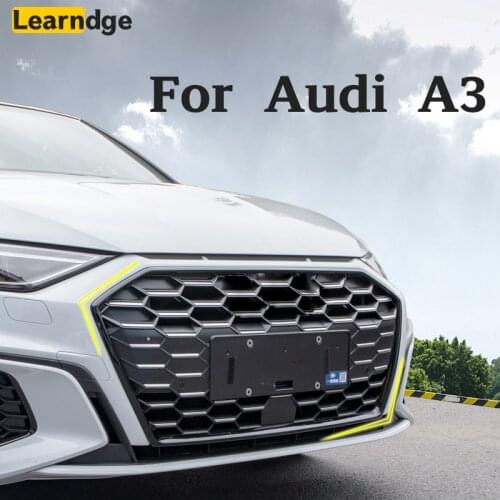 Car Grille Grid Decorative Frame Stickers For Audi A3 8Y 2021 2020 Sportback Sedan Limousine to Sline S3 Exterior Accessories