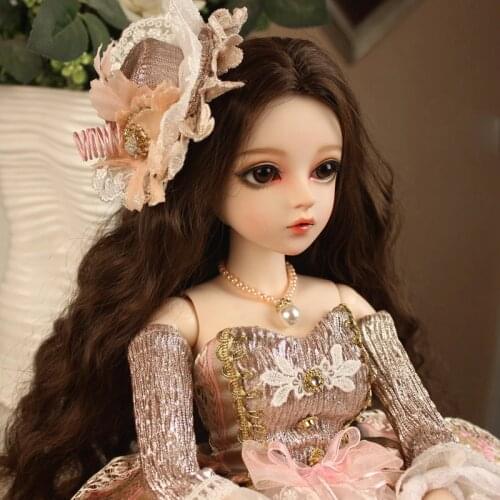 BJD 1/3ball jointed Doll gifts for girl Handpainted makeup fullset Lolita/princess doll with clothes ANVEENA