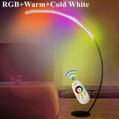 Modern Nordic Remote RGB LED Floor Lamp simple Light luxury standing lamp LED Corner Floor Lights for Living Room Bedroom decor