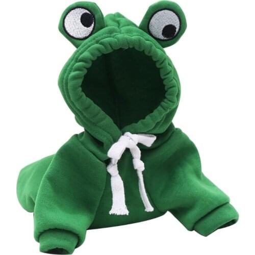 Dog Winter Warm Clothes Cute Plush Coat Hoodies Pet Costume Jacket for French Bulldog