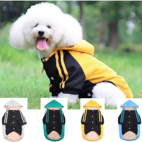 New Arrival S-XL Stitching Fleece Sweaters for Small Medium Dogs Soft Warm Autumn Winter Cats Hoodie Comfortable Pets Clothes