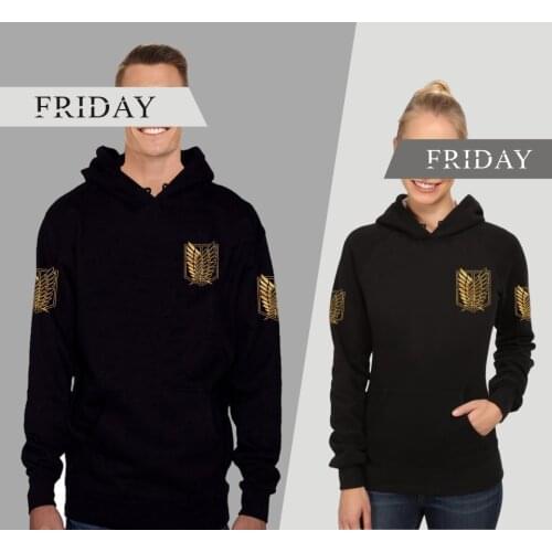 Attack on titan hoodie costume hood Mens Sweatshirts big size hoddie for men women/male Sportswear cosplay