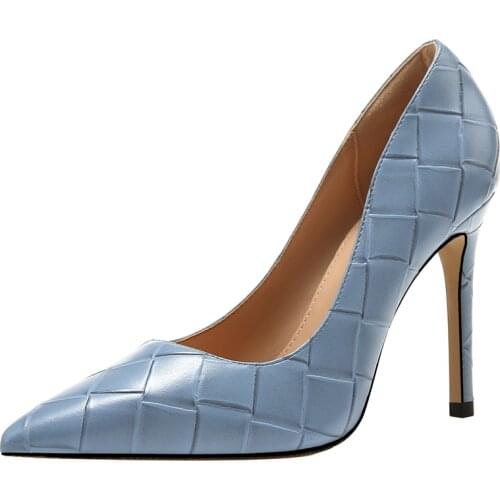 Hot Sale 2021 Spring And Autumn Women New Pointed Toe Black Thin High Heels Sexy Office Work Style Stiletto Pumps Shoes X0003