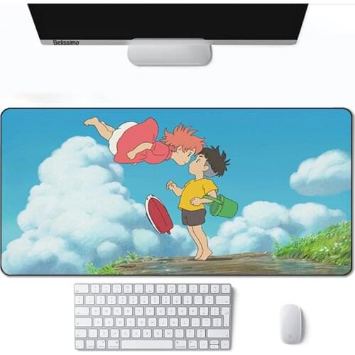 Extended Pad Manga Mouse Gaming Desk Long Keyboards Accessories Hot Keyboard Table Pads Gamer Computer WhitePonyo On The Cliff