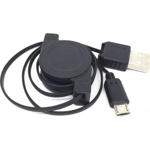 Retractable Micro USB Data Sync Charger Cable for Samsung Galaxy Style Duos Trend 2 3 Win Teos Focus/I917Y Trend Duos S Sl S3