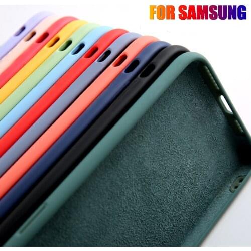 Liquid silicone phone case for samsung galaxy A52 A72 A12 A42 a51 a71 m51 m31 m21 m30s a41 a31 a21s a50 a70 s20 fe plus ultra