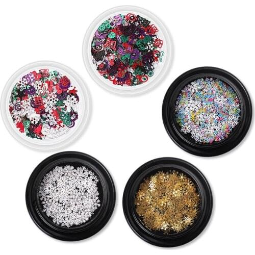 10g Nail Art Ornaments Christmas Patches Snow Sequins Series Christmas Ornaments Nail Art Nail Patches,1Yc20734