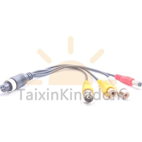 4-in-1 aviation head to AV / BNC / DC can be customized for the on-board monitoring connecting line of aviation head adapter