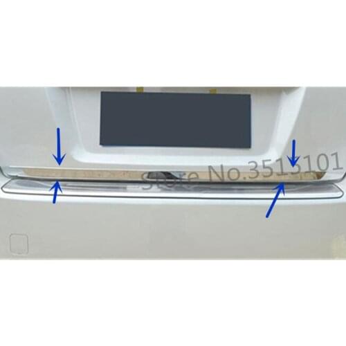 Car Stick Styling Stainless Steel Rear Door Tailgate Frame Plate Trunk Trim Lamp 1pcs For Subaru XV 2012 2013 2014 2015 2016