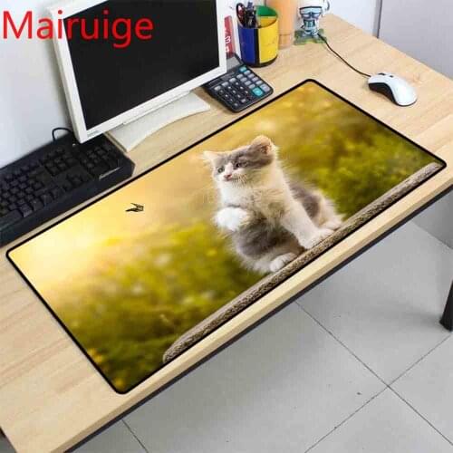 Mairuige Big Mouse Pad Cute Cat Pattern Mouse Pad Game Console Accessories Computer Notebook Game Table Mouse Pad Desk Mat