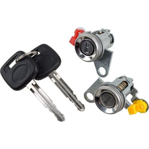 Door Lock Cylinders Tumbler With Keys Set 69052-12340 69052-12360 Fit for Toyota Corolla Geo Prizm 1993 1994 1995 1996 1997