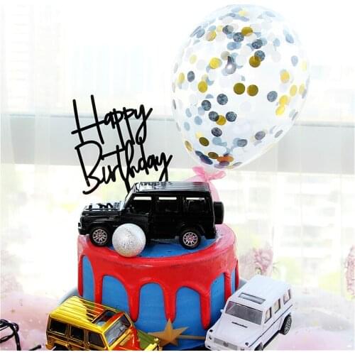 Baby Shower Boy Birthday Party Car Suv Balloon Theme Cake Decoration Party Favors For Kids Childrens day Baking Supplie Decor