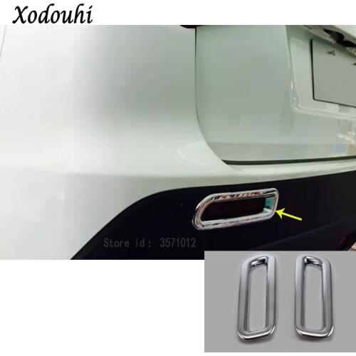 For Suzuki Vitara Escudo 2016 2017 2018 2019 Car Body Detector ABS Chrome Trim Back Tail Rear Fog Light Lamp Frame Stick Parts