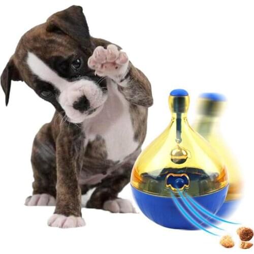 Pet Dogs Cats Automatic Food Spiller Food Dispenser Tumbler Treat Ball Interactive Training Playing Bite Feed Toy