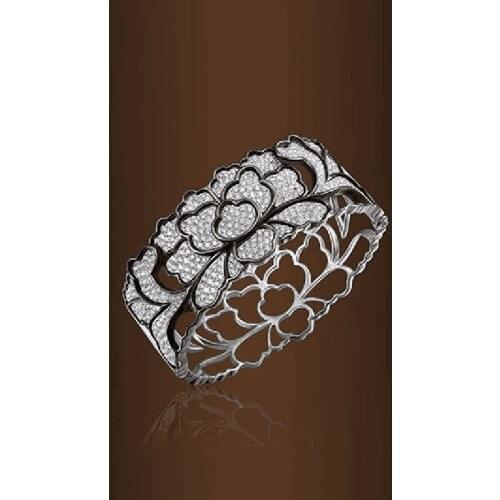 Exquisite Silver Color Hollow Plant Flower Rings Bridal Wedding Band Engagement Ring Cocktail Party Womens Rings Jewelry Gifts