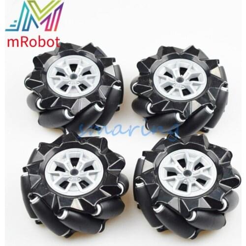 4pcs/1 Lot 80mm/97mm Wheel Omnidirectional Wheel Universal Wheel With 4/5/6mm Coupling For Smart Robot Car Chassis