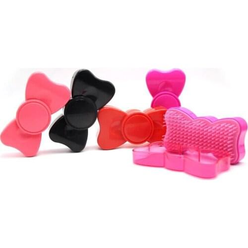 Colorful Plastic Handle Comb Anti Static Massage Hair Brush Tangle Detangle Shower Massage Hairbrush Salon Hair Styling Tool