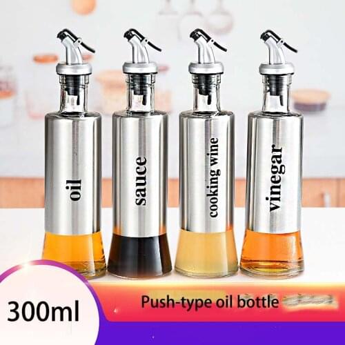 Kitchen Seasoning Tool Olive Oil Cruet Dispenser Oil Container No-drip Double Wall Cooking Oil Dispensering Bottle Dishwash Safe