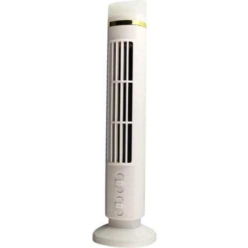 Mini Fan Safe Portable Desktop Cooler Fan With 3 Speed Settings Oscillating Tower Fan For Home Office Travel With Night Light